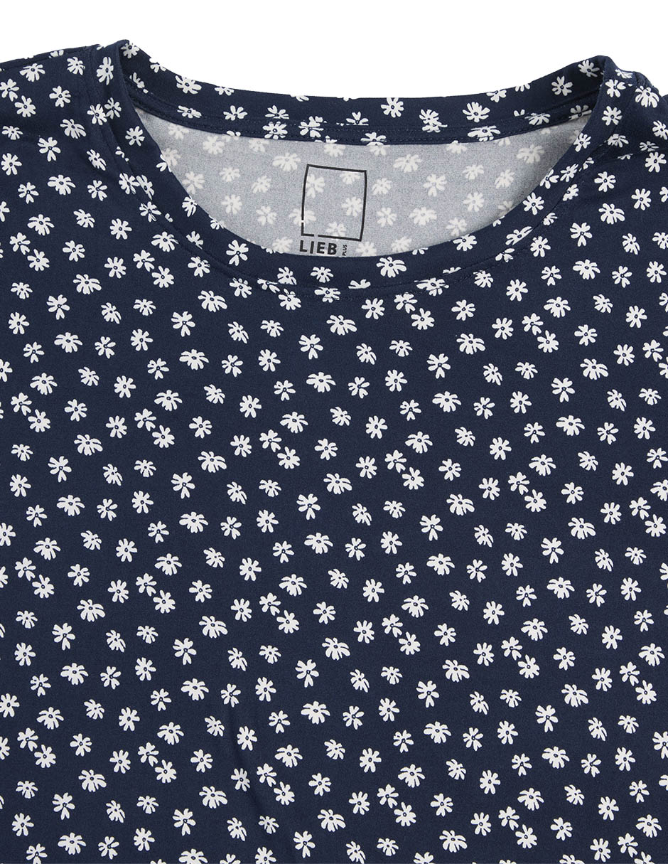 Playera manga corta Lieb Plus cuello redondo para mujer