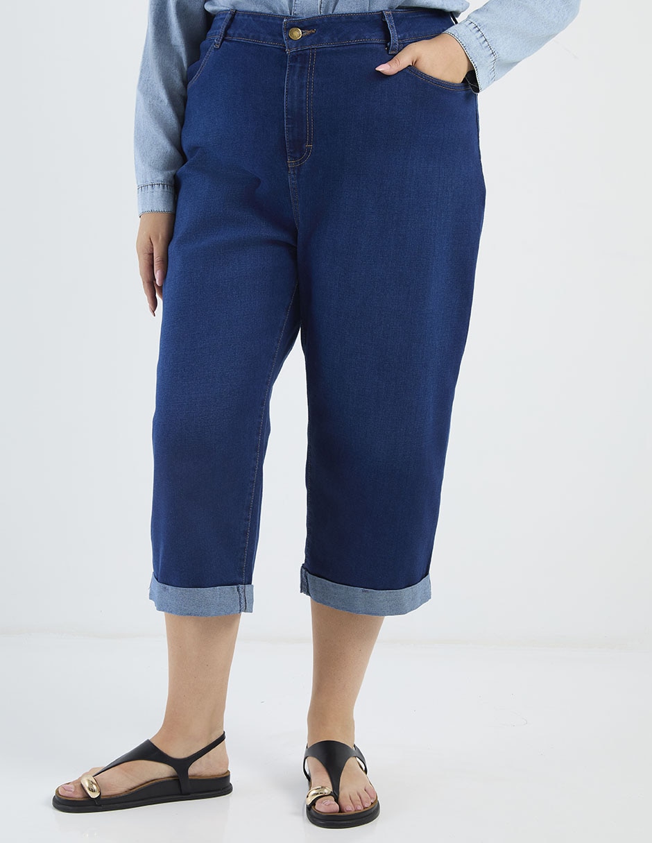 Jeans/Jegging/Jeans Jogger Capri Straight C438 Corte Para Mujer