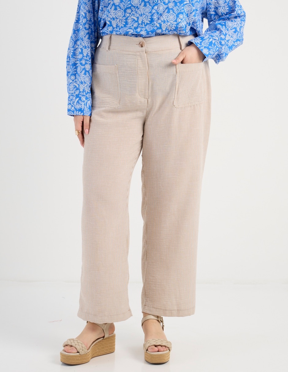 Pantalón relaxed straight para mujer 1