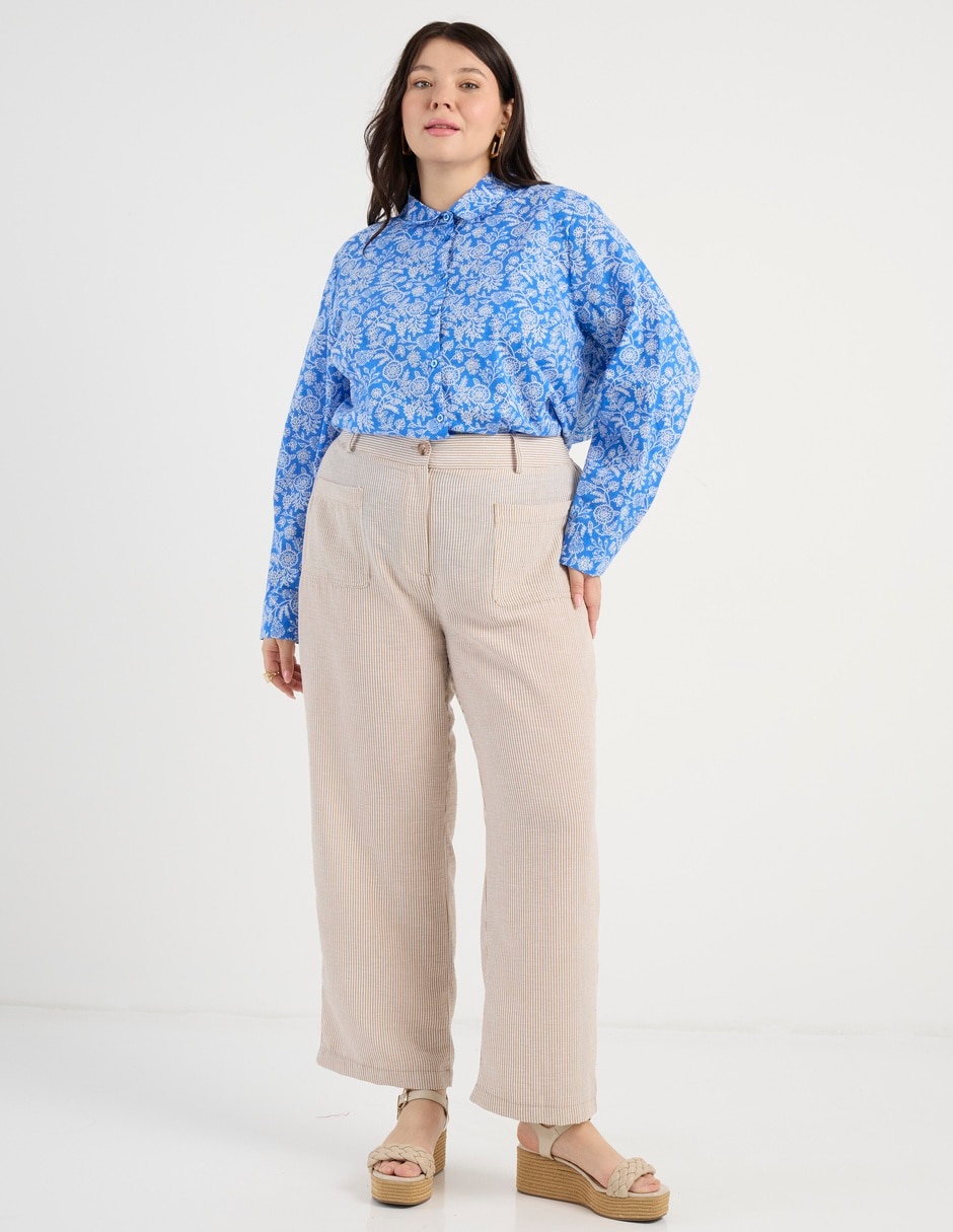Pantalón relaxed straight para mujer 7