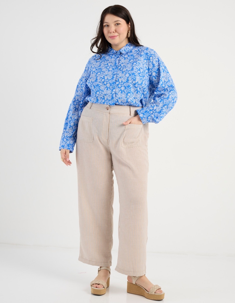 Pantalón relaxed straight para mujer 8