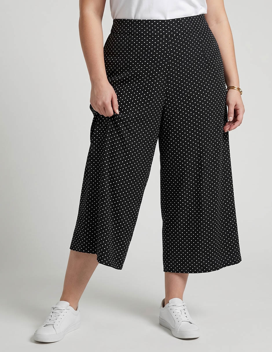 Pantalón capri recto para mujer