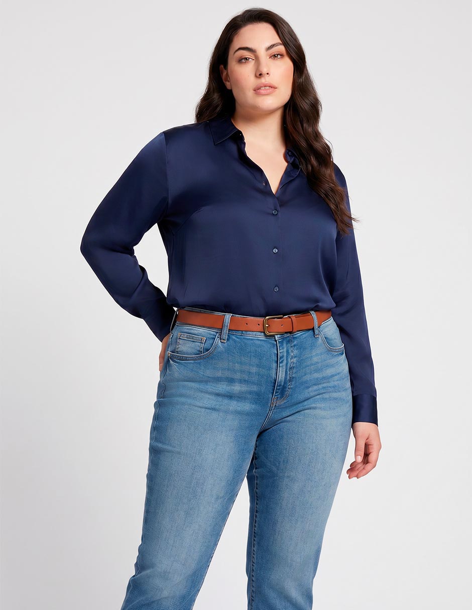 Jeans skinny corte cintura para mujer 3
