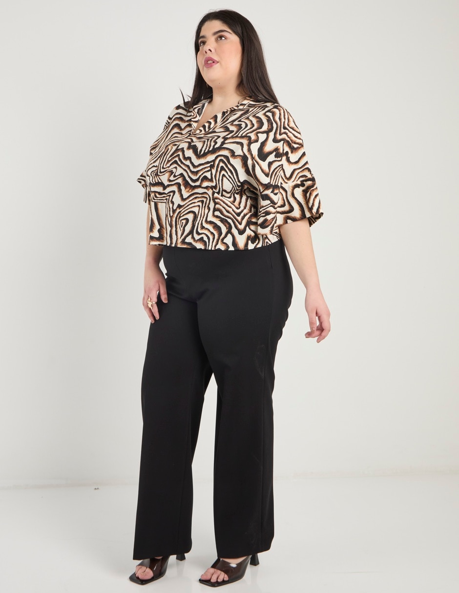 Blusa manga al codo para mujer 8