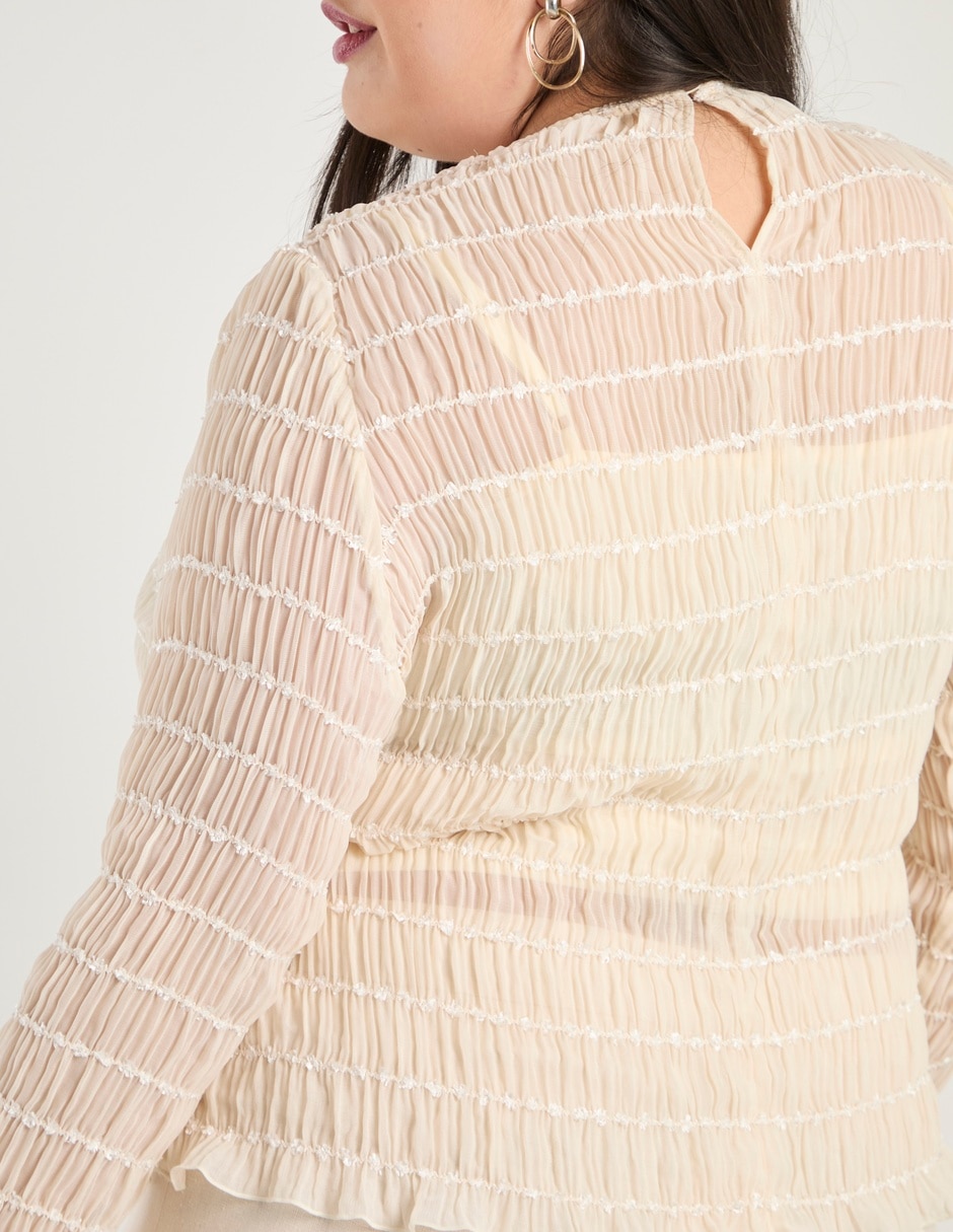 Blusa manga larga para mujer 10