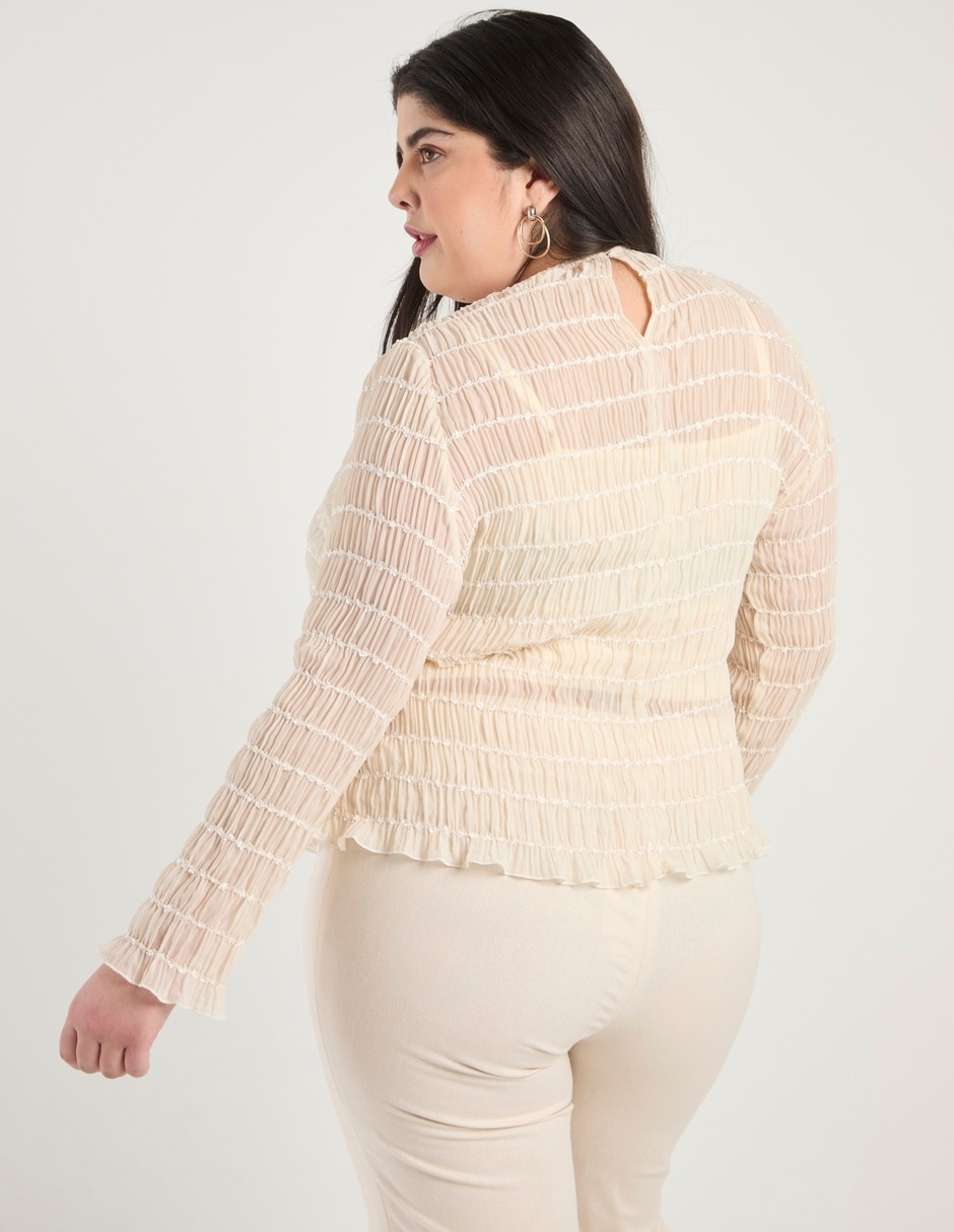 Blusa manga larga para mujer 11