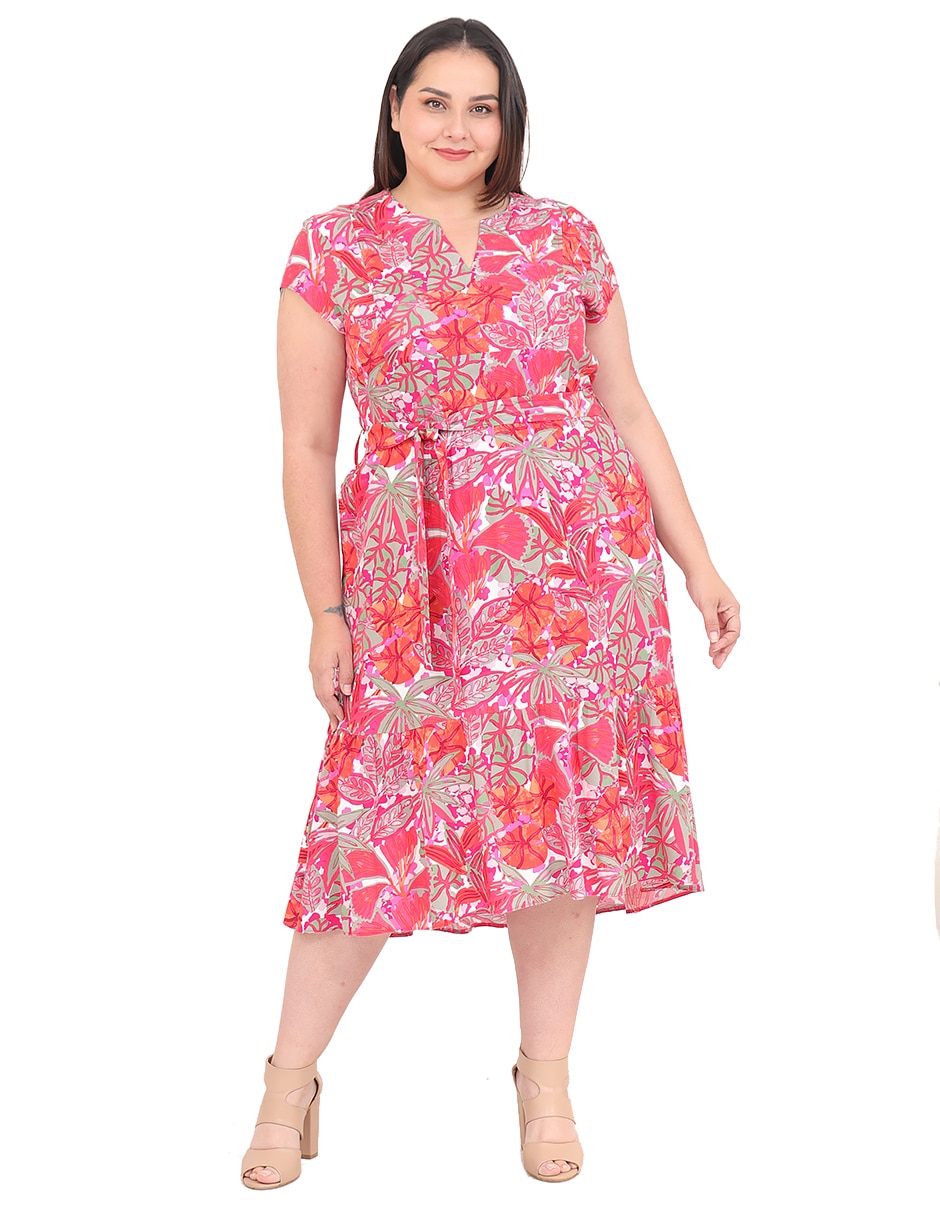Vestido 3/4 casual cariló grupo bromelia para mujer