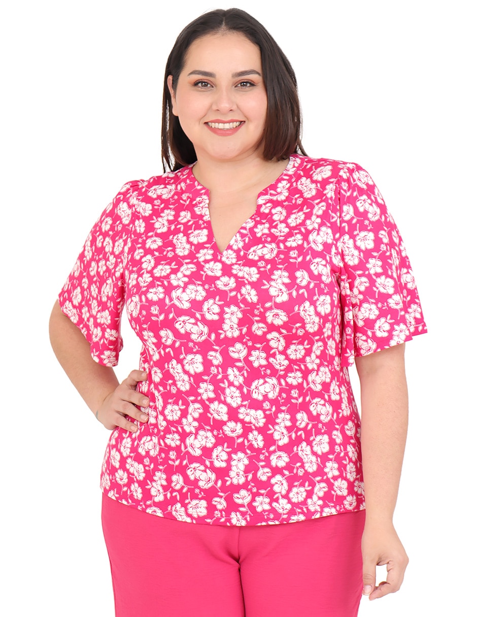 Blusa grupo bromelia manga corta para mujer Blusa grupo bromelia manga corta para mujer