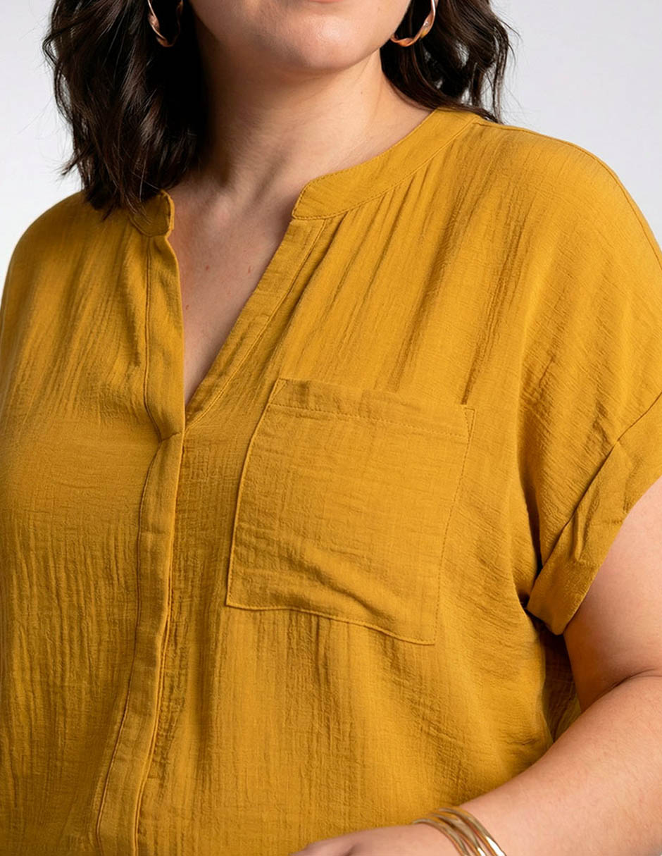Blusa manga corta para mujer 4