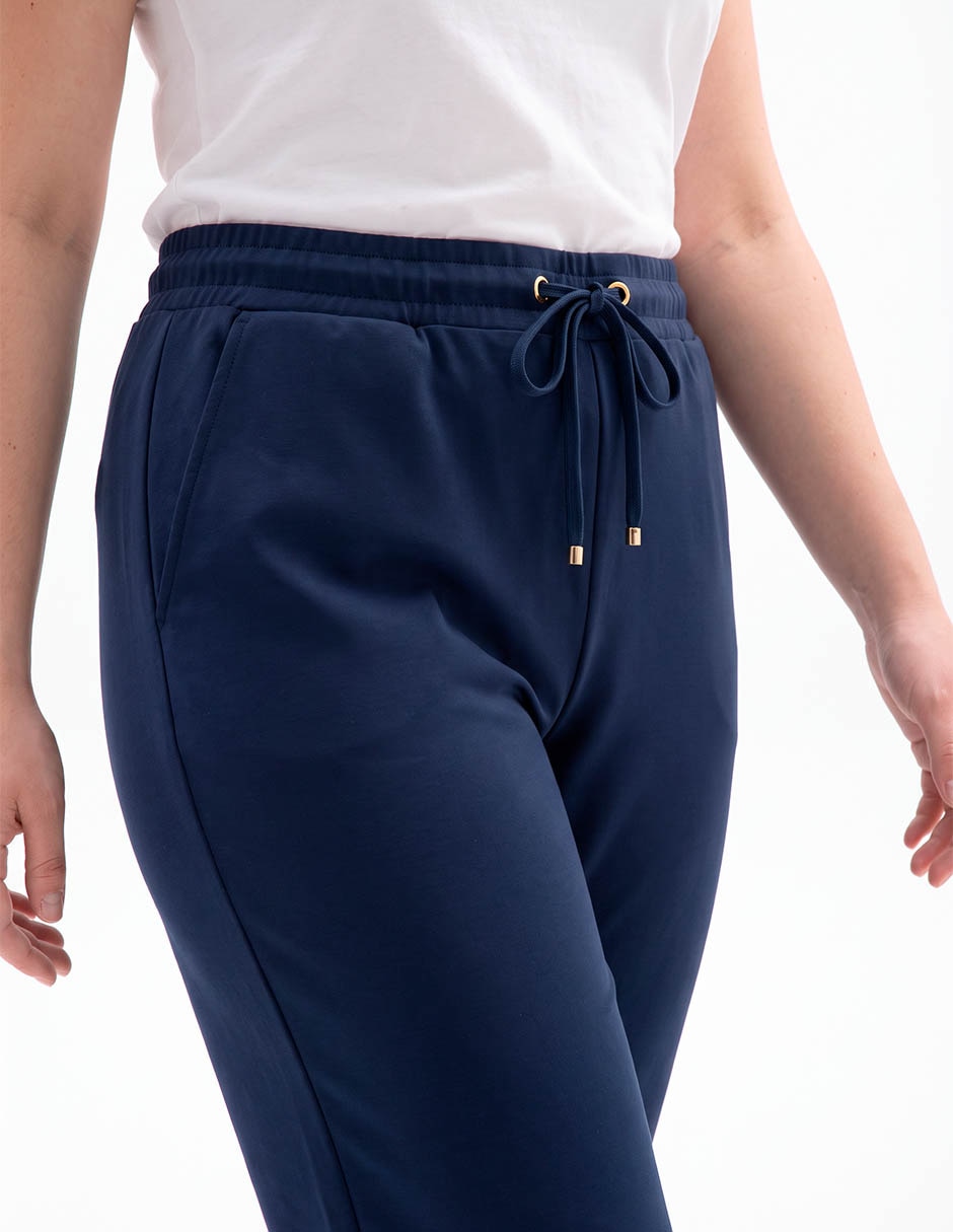 Pants recto con jareta para mujer 4