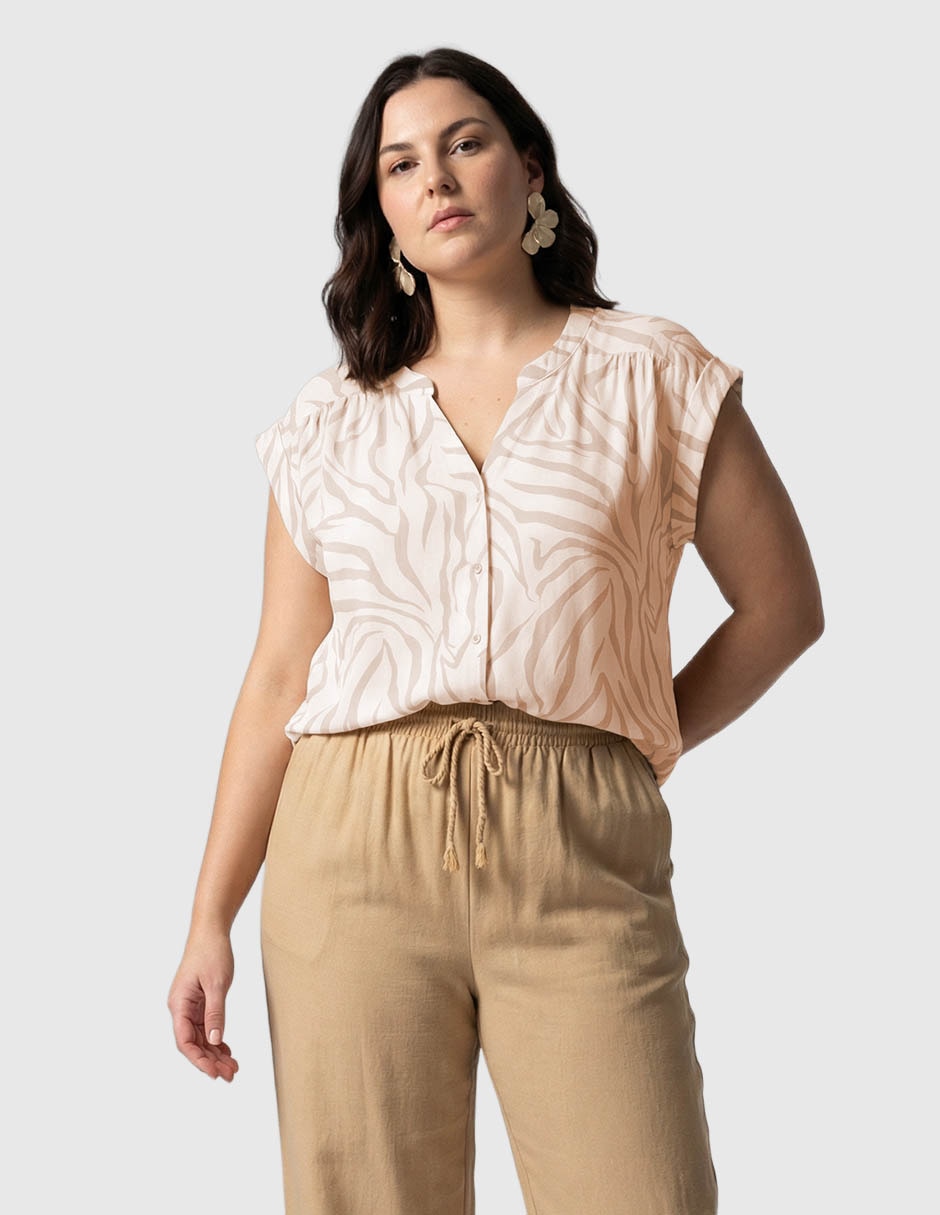 Blusa manga corta para mujer 1