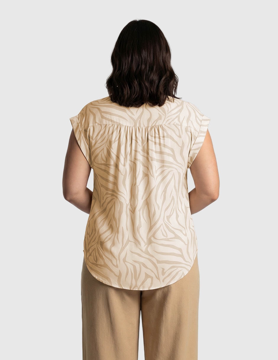 Blusa manga corta para mujer 7