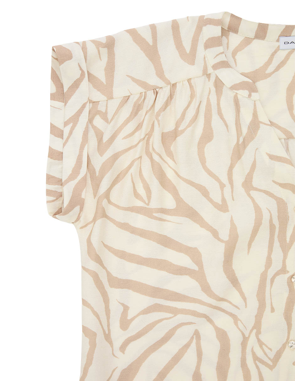 Blusa manga corta para mujer 11