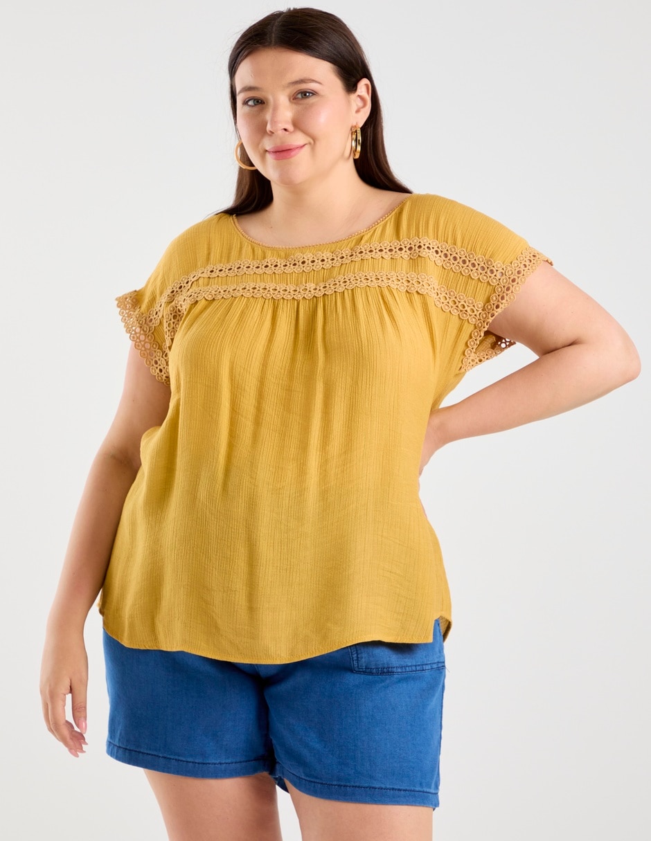 Blusa manga corta para mujer Blusa manga corta para mujer