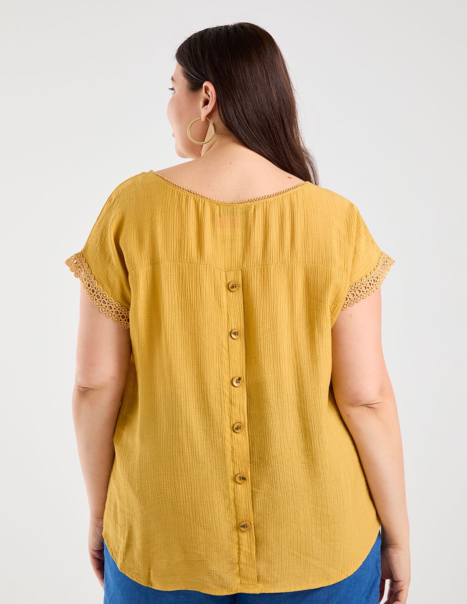 Blusa manga corta para mujer 6