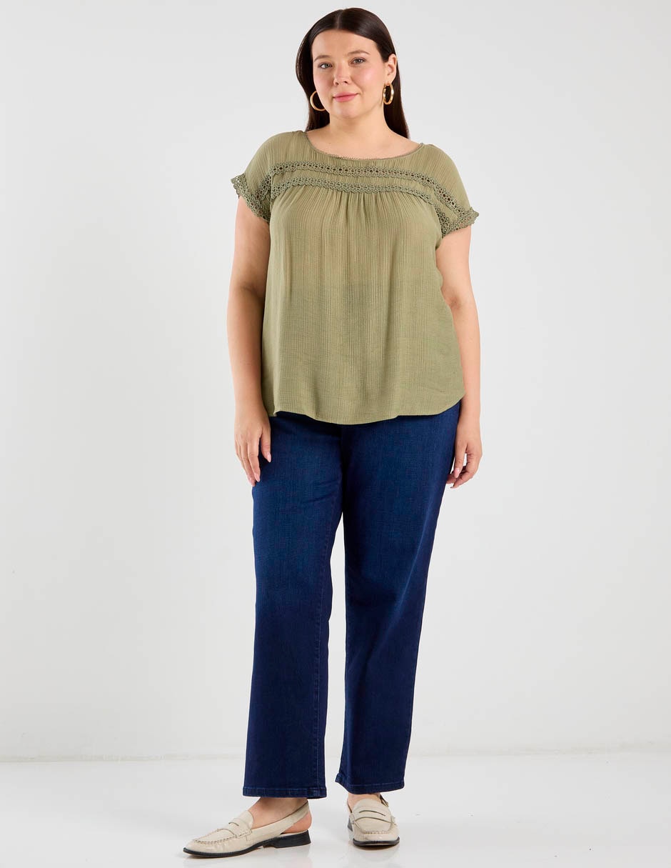 Blusa manga corta para mujer 13