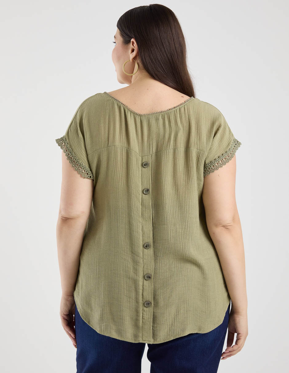 Blusa manga corta para mujer 6