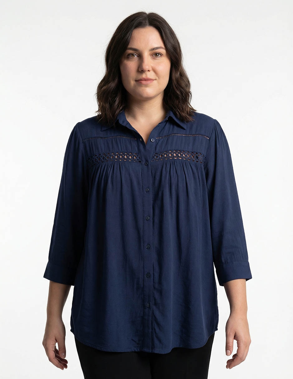 Blusa manga 3/4 para mujer