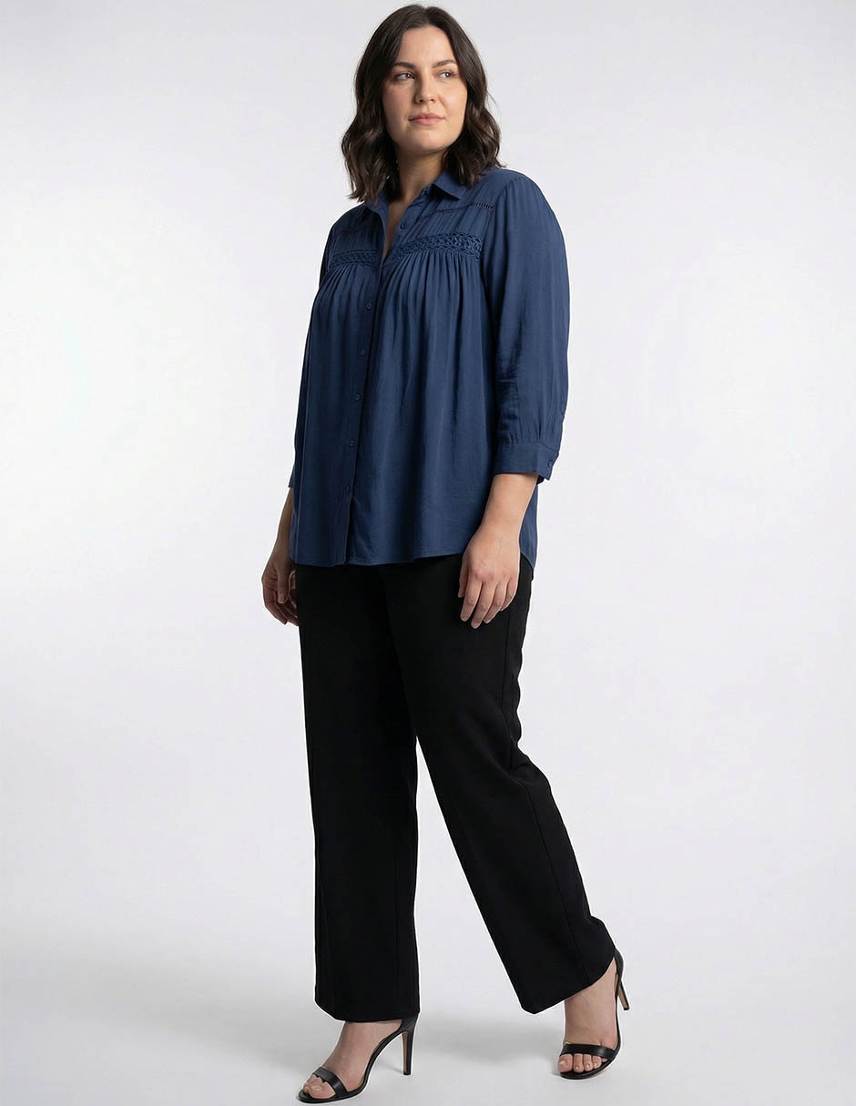 Blusa davinchy manga 3/4 para mujer