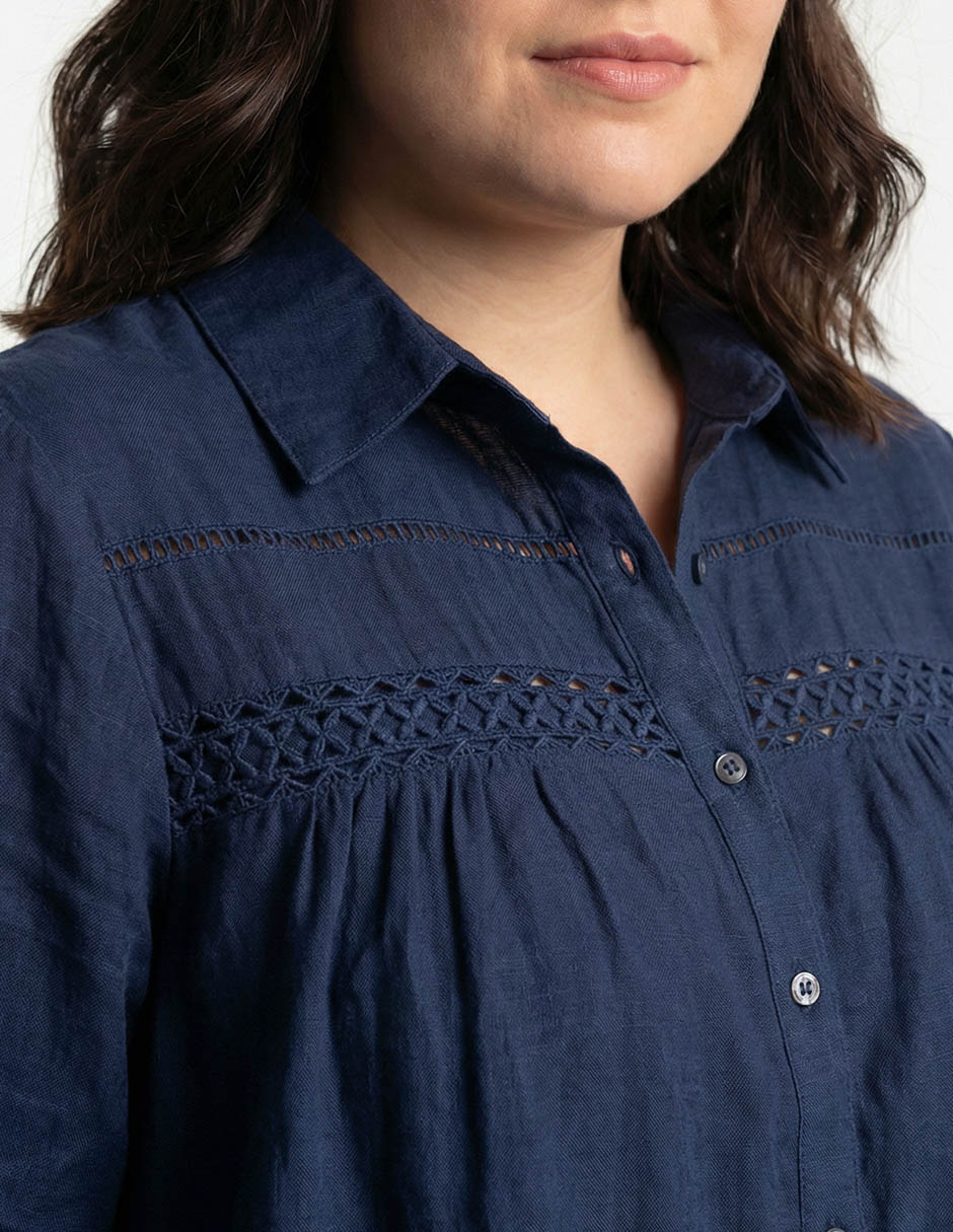Blusa davinchy manga 3/4 para mujer
