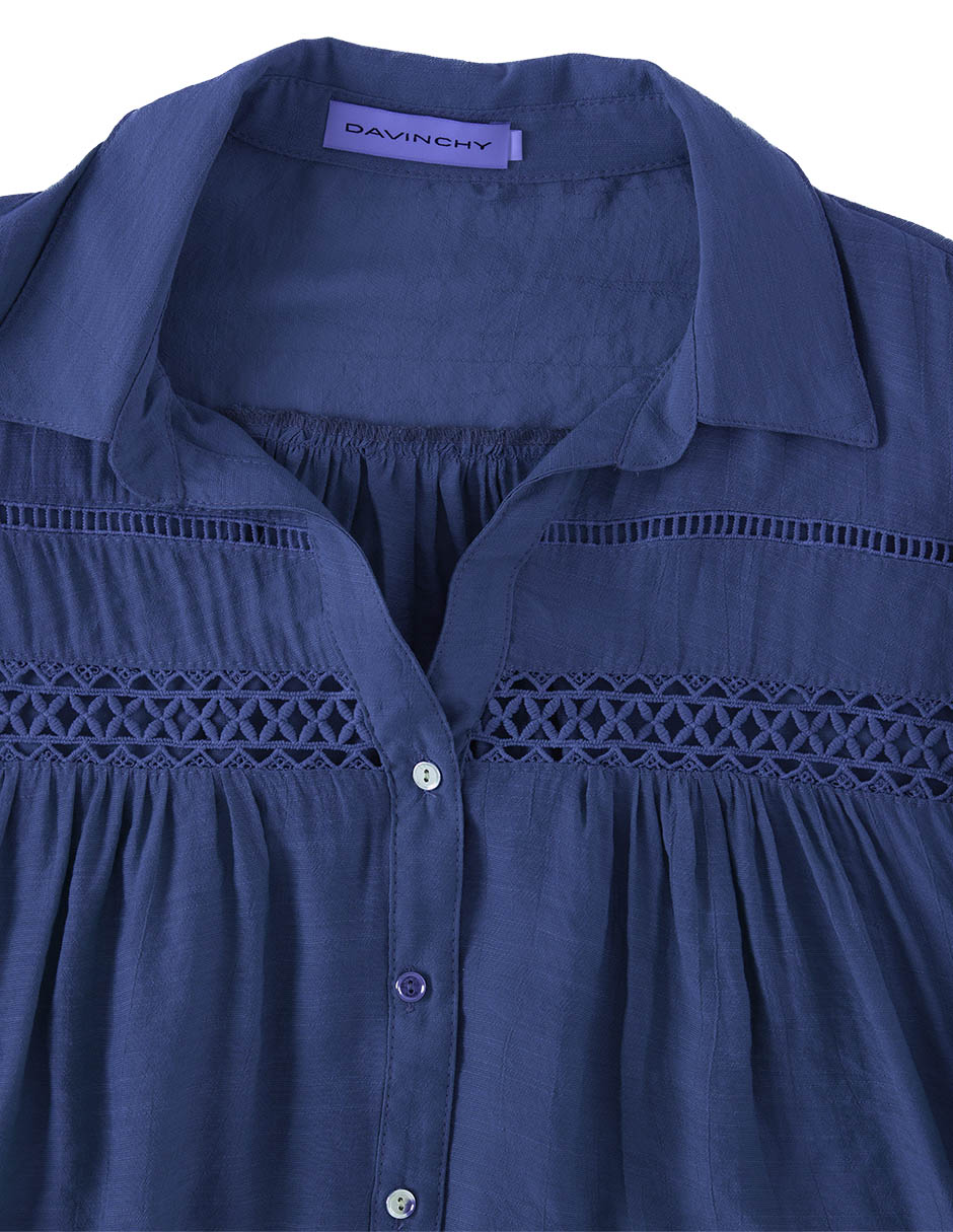 Blusa davinchy manga 3/4 para mujer
