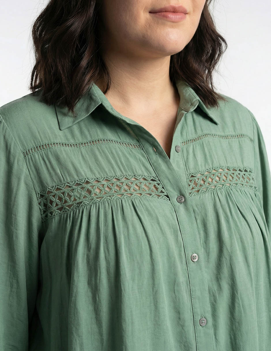 Blusa davinchy manga 3/4 para mujer
