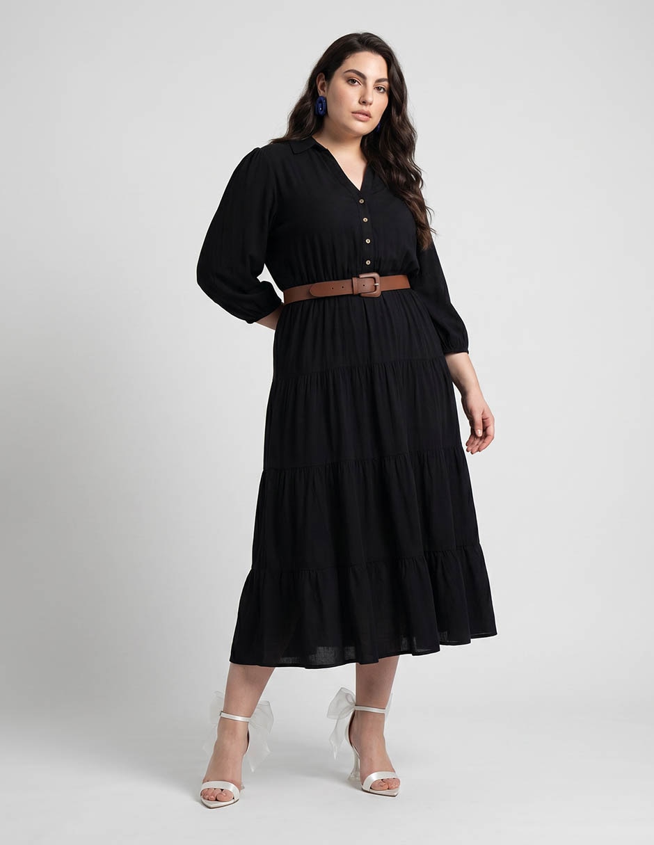 Vestido midi casual para mujer Vestido midi casual para mujer