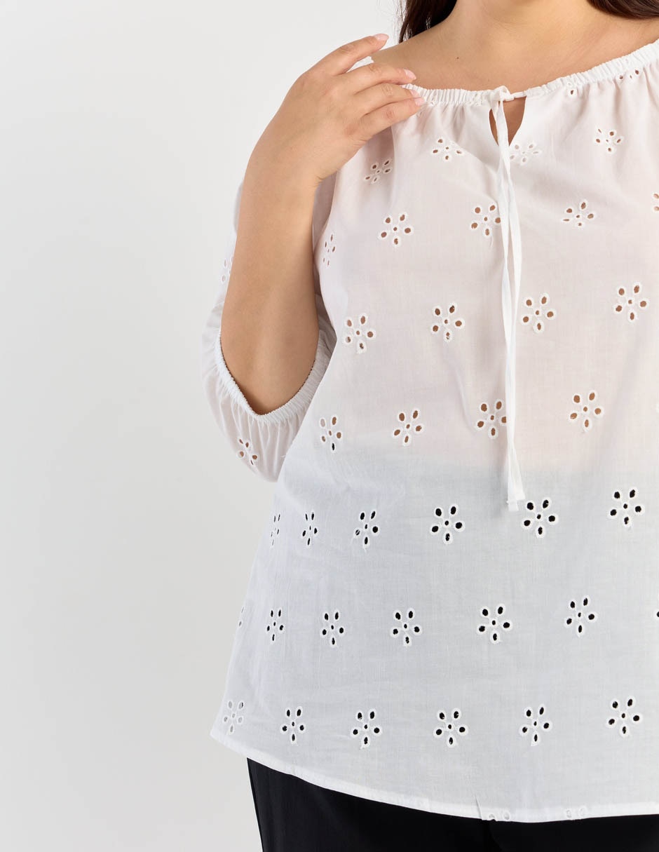 Blusa manga 3/4 para mujer 4