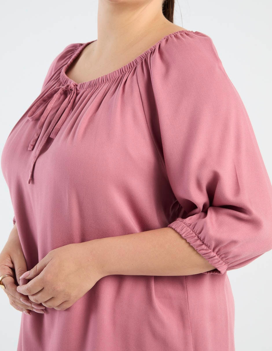 Blusa Lieb Plus manga 3/4 para mujer