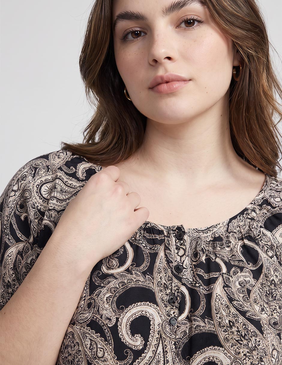Blusa manga 3/4 para mujer
