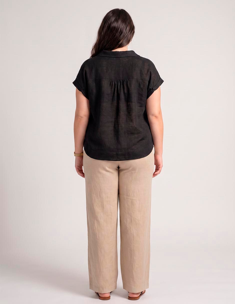 Blusa manga corta para mujer 4