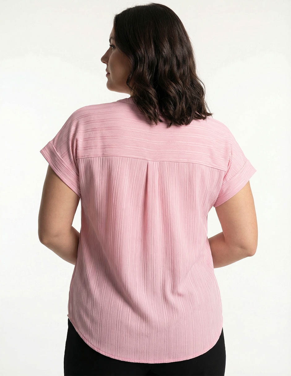 Blusa manga corta para mujer 4