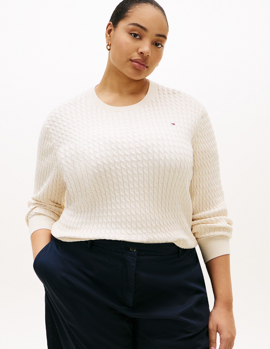 Suéter cuello redondo para mujer Suéter cuello redondo para mujer