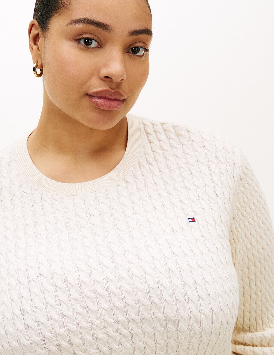 Suéter cuello redondo para mujer