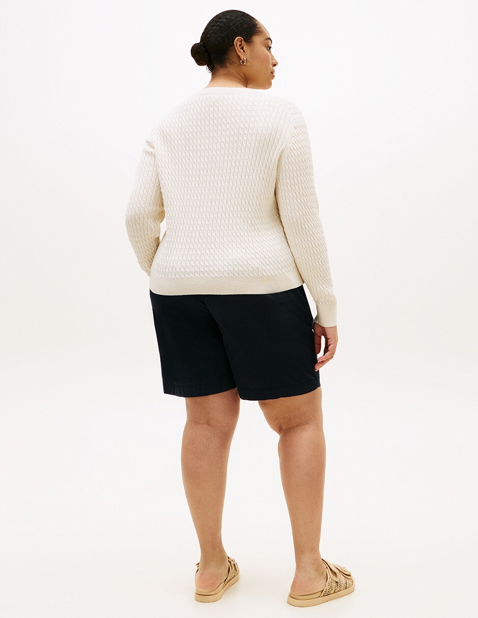 Suéter cuello redondo para mujer