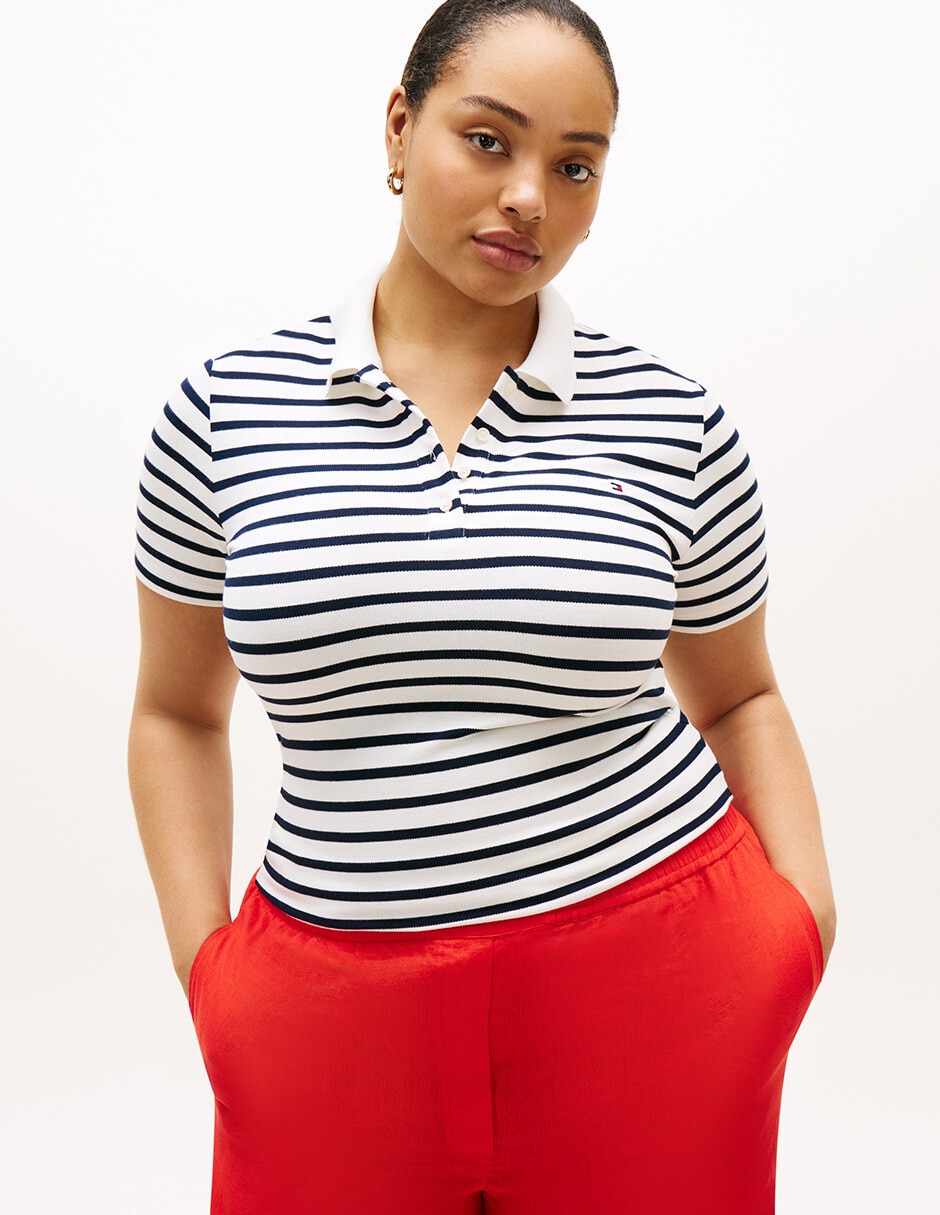 Playera tipo polo para mujer 1