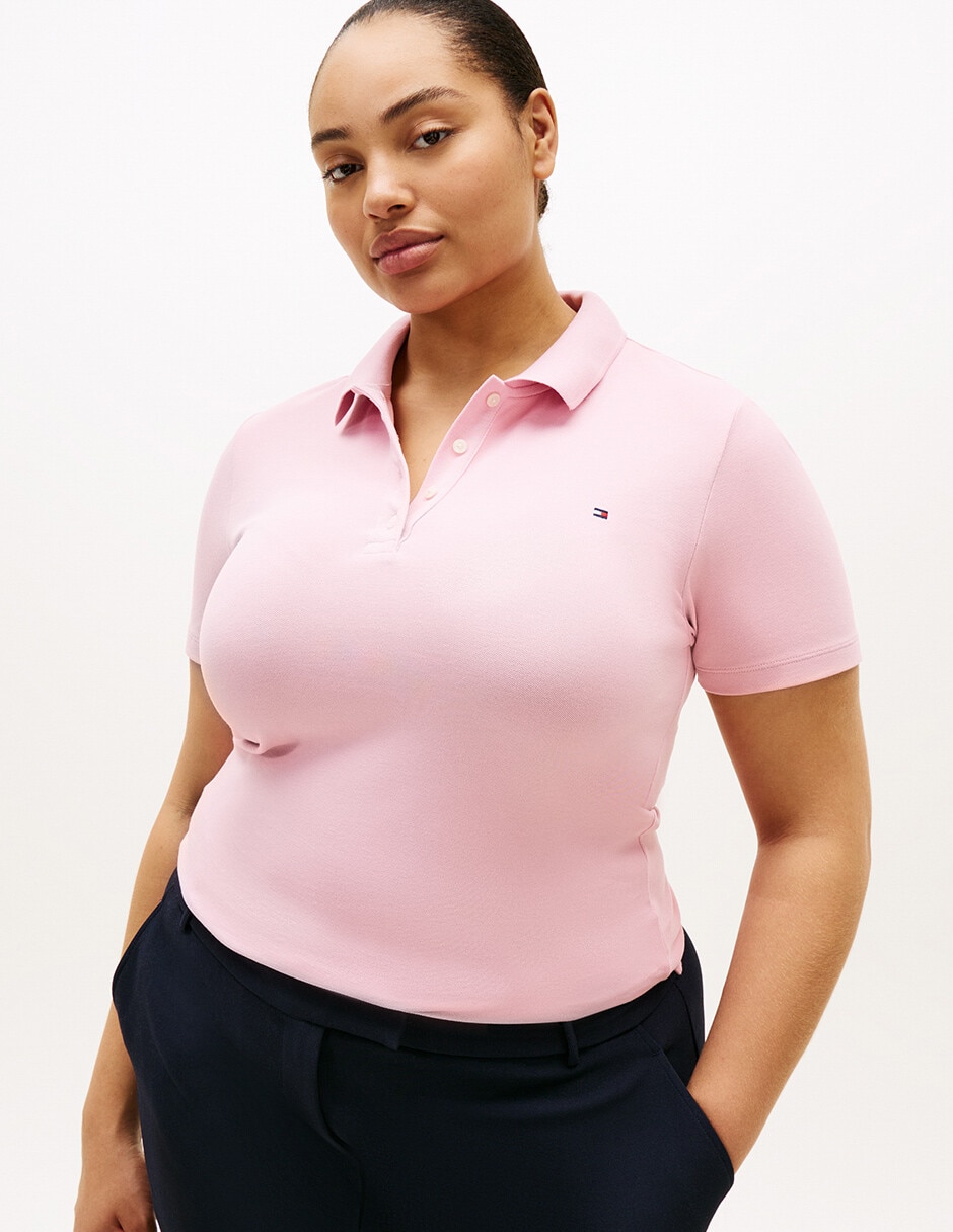 Playera tipo polo para mujer