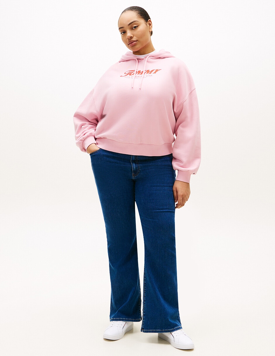 Jeans straight a la cintura para mujer 4