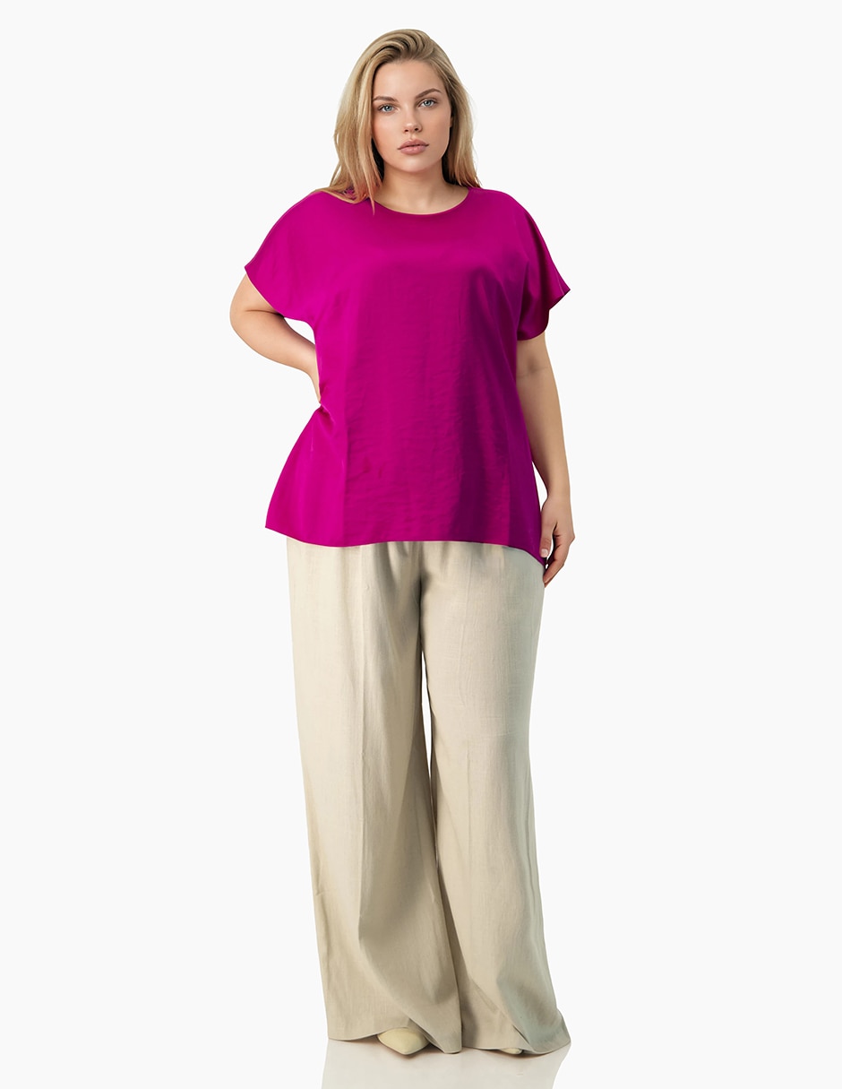 Blusa manga corta para mujer 13