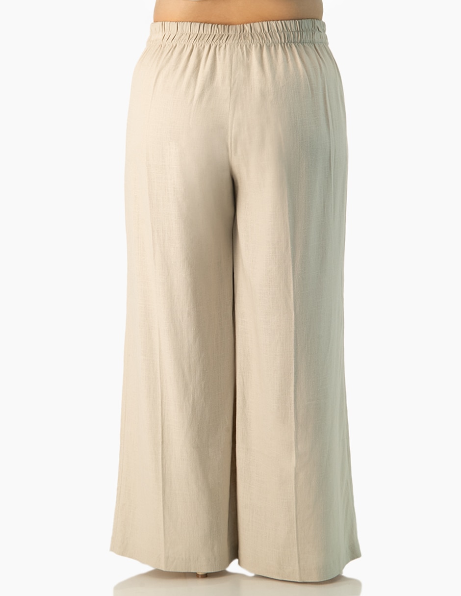 Pantalón regular amplio para mujer 11