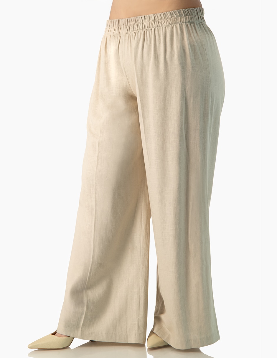 Pantalón regular amplio para mujer 9