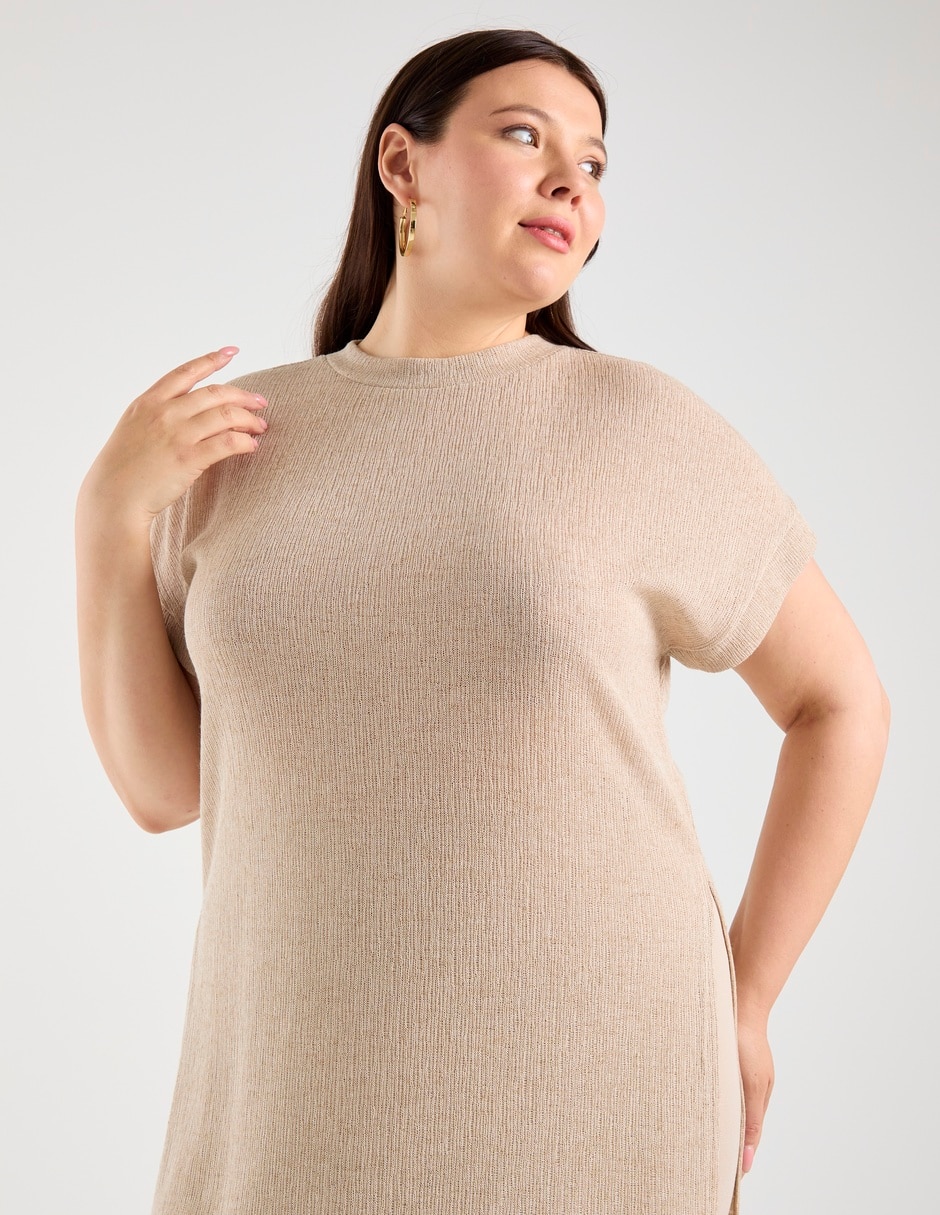 Blusa túnica manga corta para mujer 20