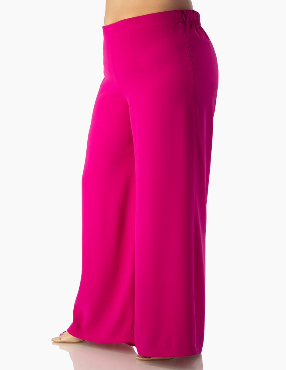 Pantalón relaxed Ivonne Plus amplio para mujer
