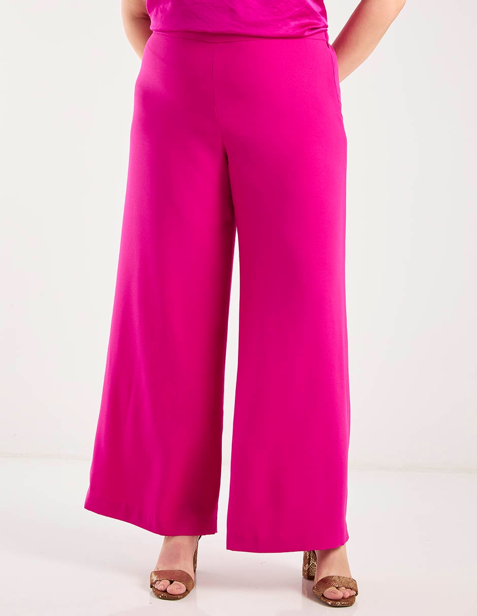 Pantalón relaxed Ivonne Plus amplio para mujer