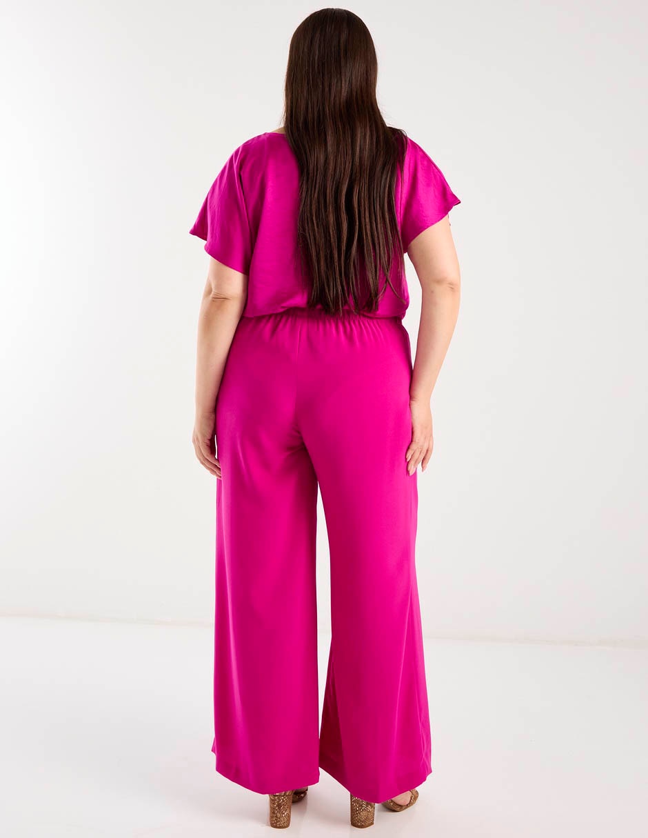 Pantalón relaxed ivonne plus amplio para mujer