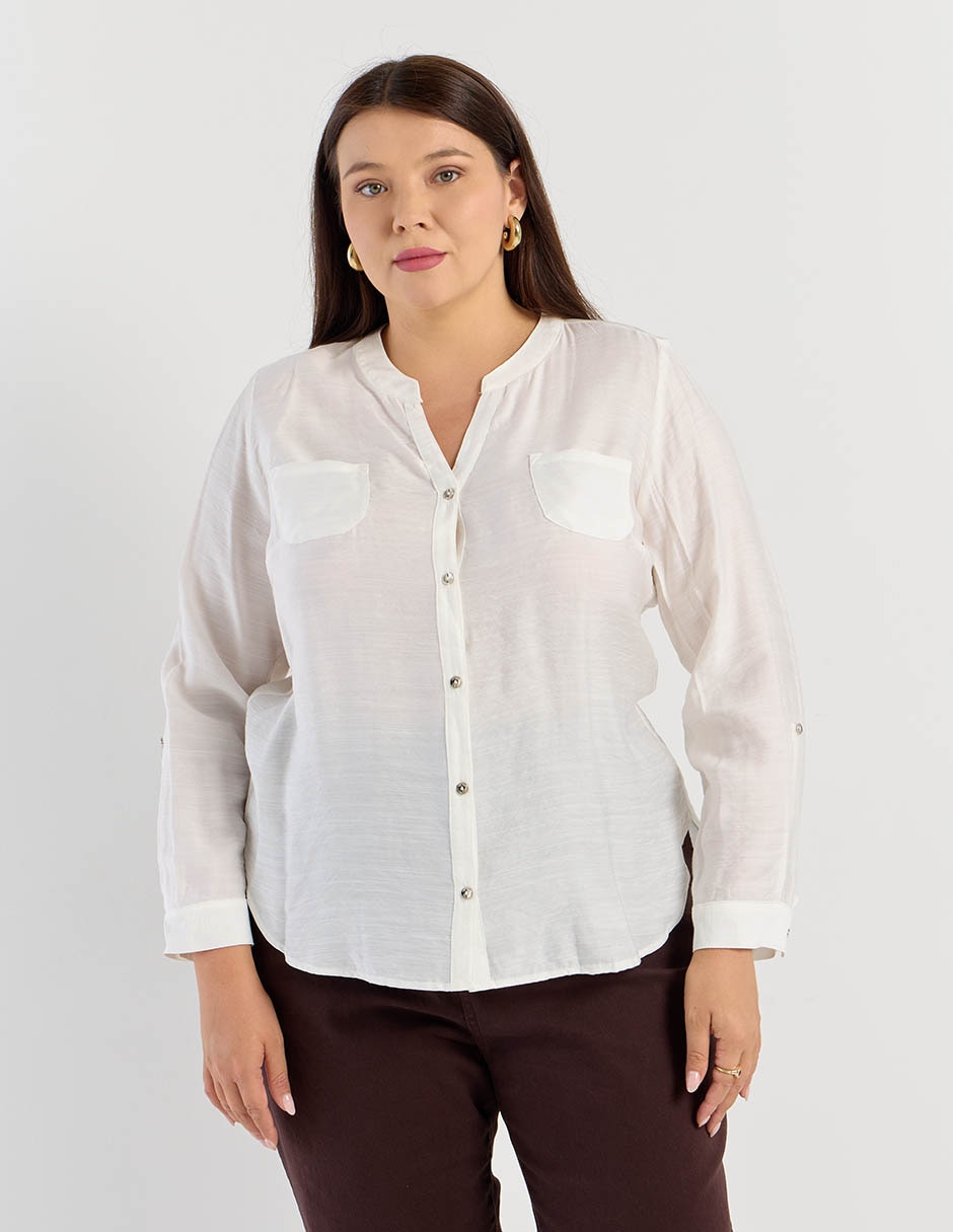 Blusa manga 3/4 para mujer