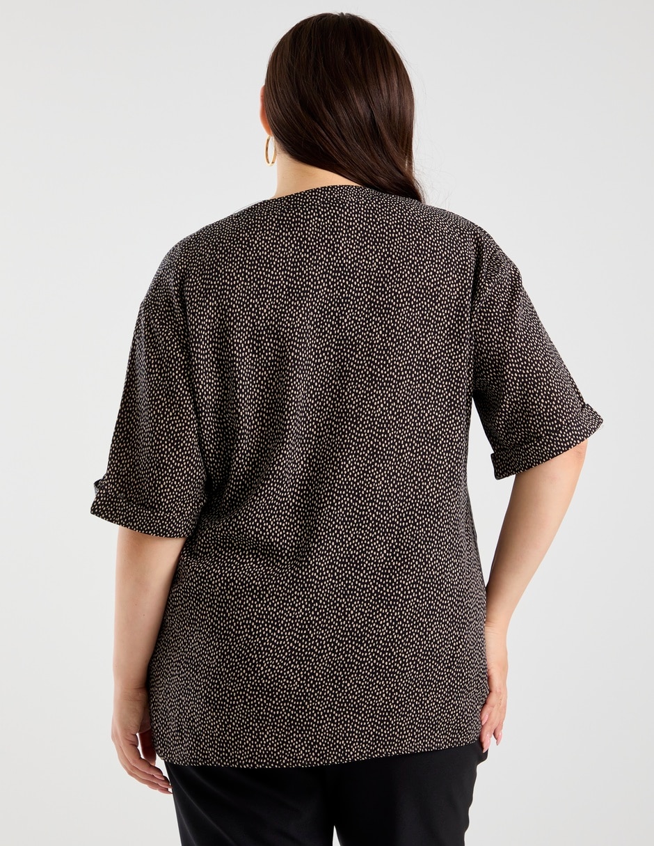 Blusa ninguno "manga" corta "para mujer" 5