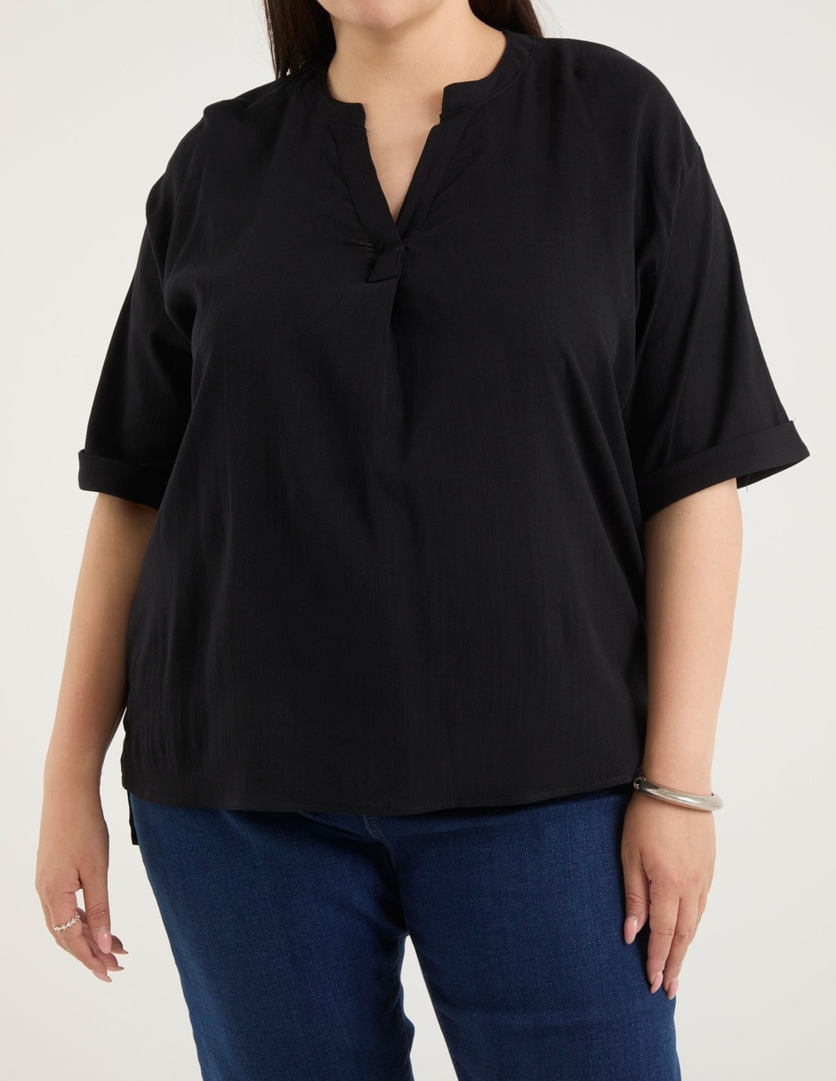 Blusa manga corta para mujer 5