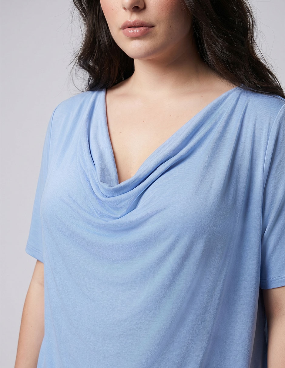 Blusa manga corta para mujer 4