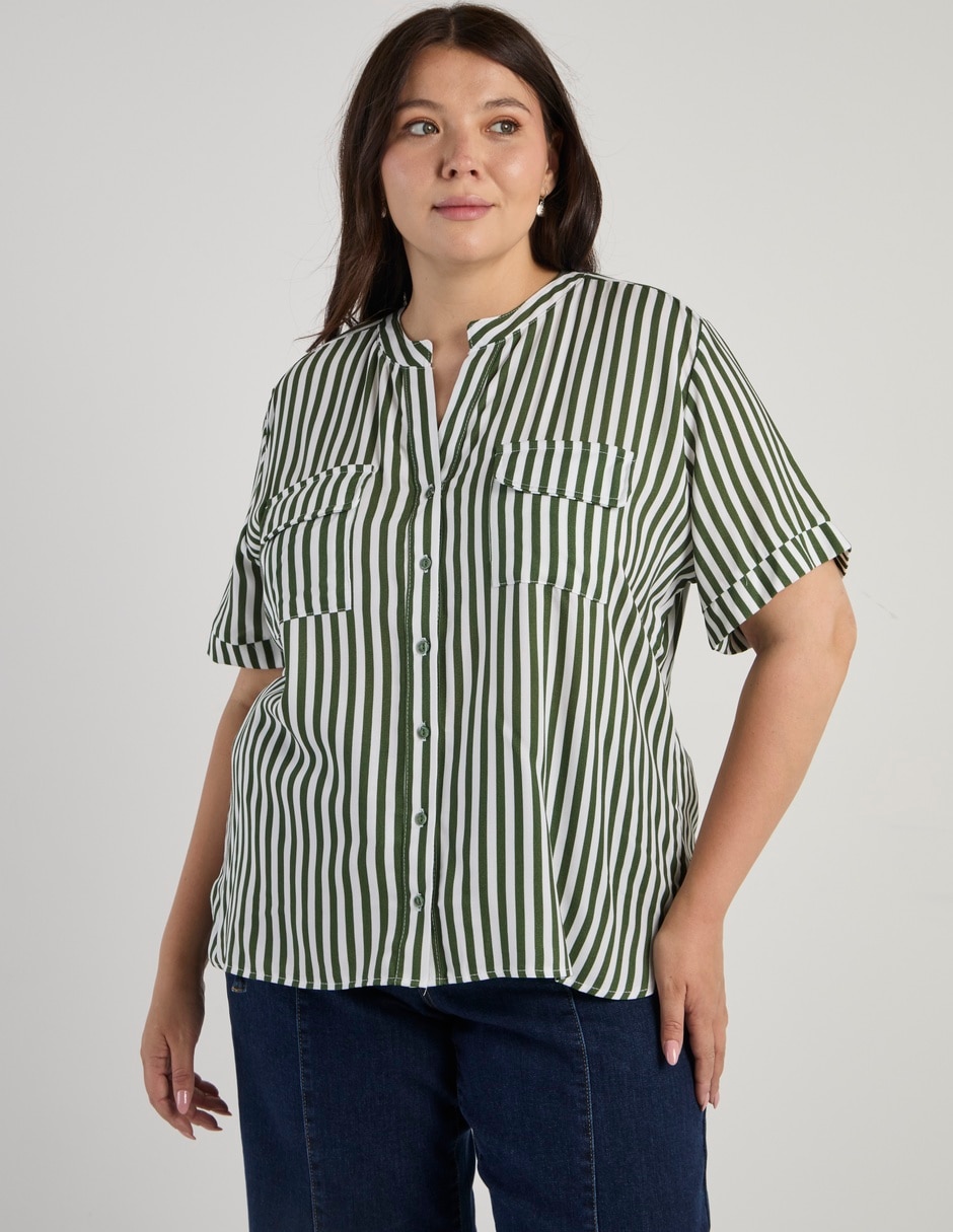 Blusa manga corta para mujer 3